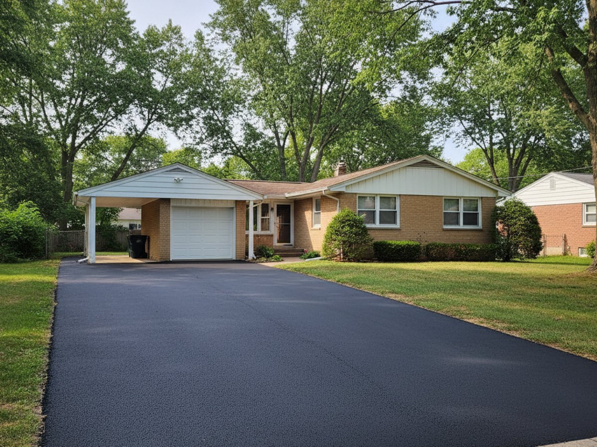 Asphalt Sealcoating completed by Superior Asphalt Solutions in Cambria Heights, NY