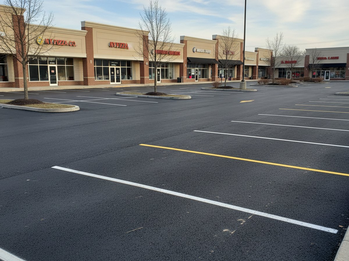 Asphalt Parking Lot Paving completed by Superior Asphalt Solutions in Islip, NY